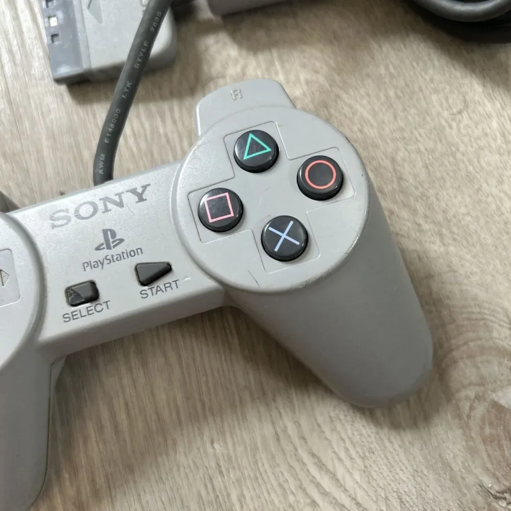 Sony PlayStation PS1 Official OEM Gray Controller SCPH-1080 PS One Tested READ